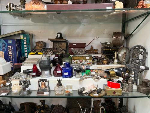 Vintague Ink Wells, Car Horn, Vintage Copper Bells Lighters
