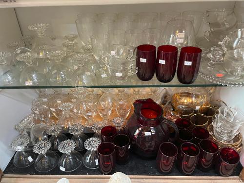 Ruby Red Drink Set Boopie Drink Glasses