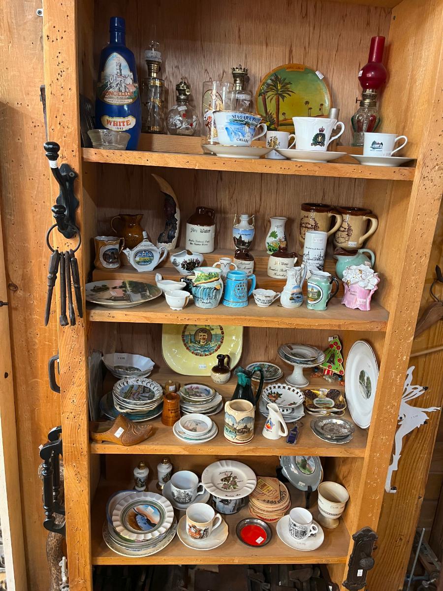 Marked Souvenir Mini Lamps Cups Plates Bowls