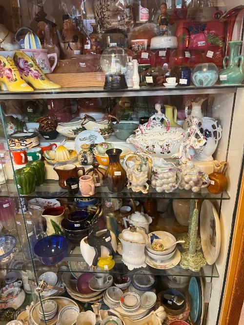 Vintage Dinnerware English Asian Teapots Salt Pepper Shakers Bowls Cups