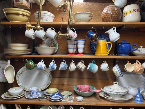 Ceramic China Soup Terrine Cookie Jar Cups