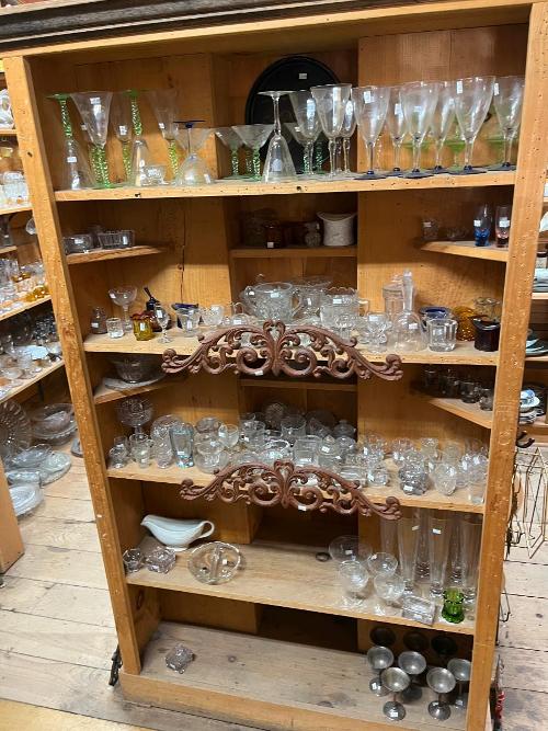 Salts Salt Bowls Stemware Pressed Glass Hats Gravy Boat