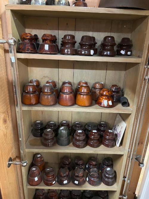 Ceramic Telephone Pole Wiring Insulators 1900-1960 Some Glass